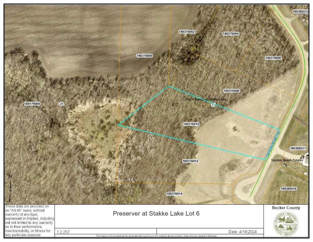 Lot 6 Saylers Beach Road Lake Park, MN 56554