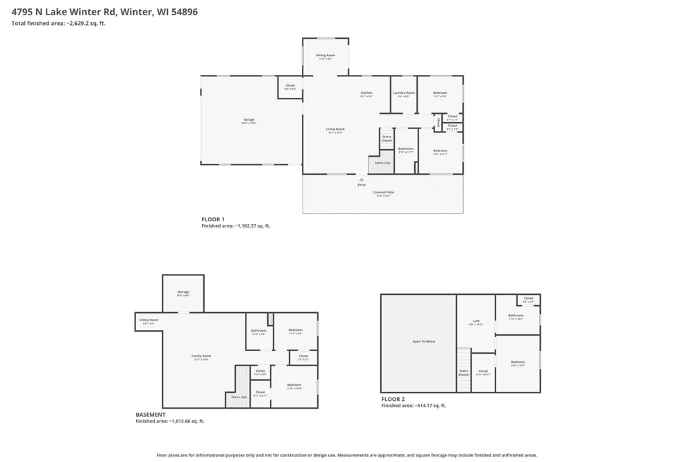 4795N Lake Winter Road Winter, WI 54896
