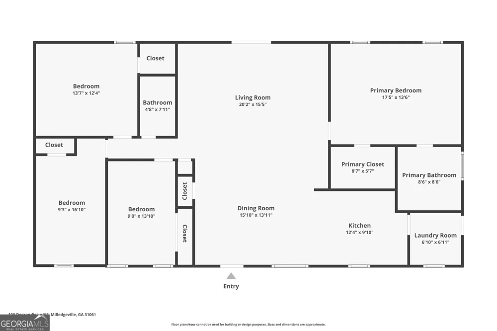 106 NE Degrandis Milledgeville, GA 31061