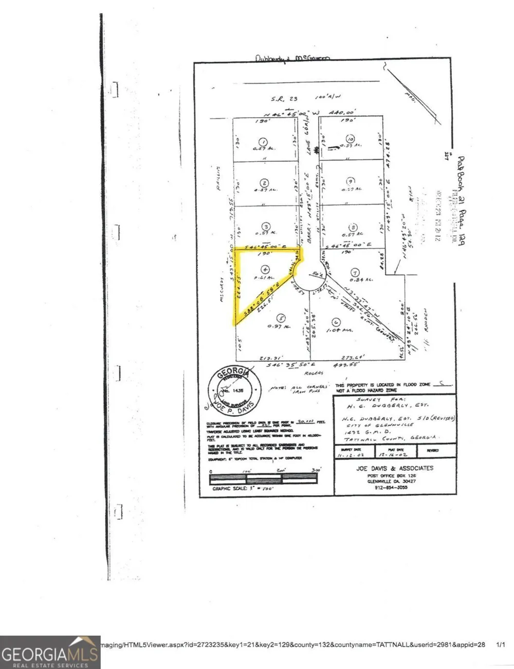 009 Barry Ln Lot # 4 Glennville, GA 30427