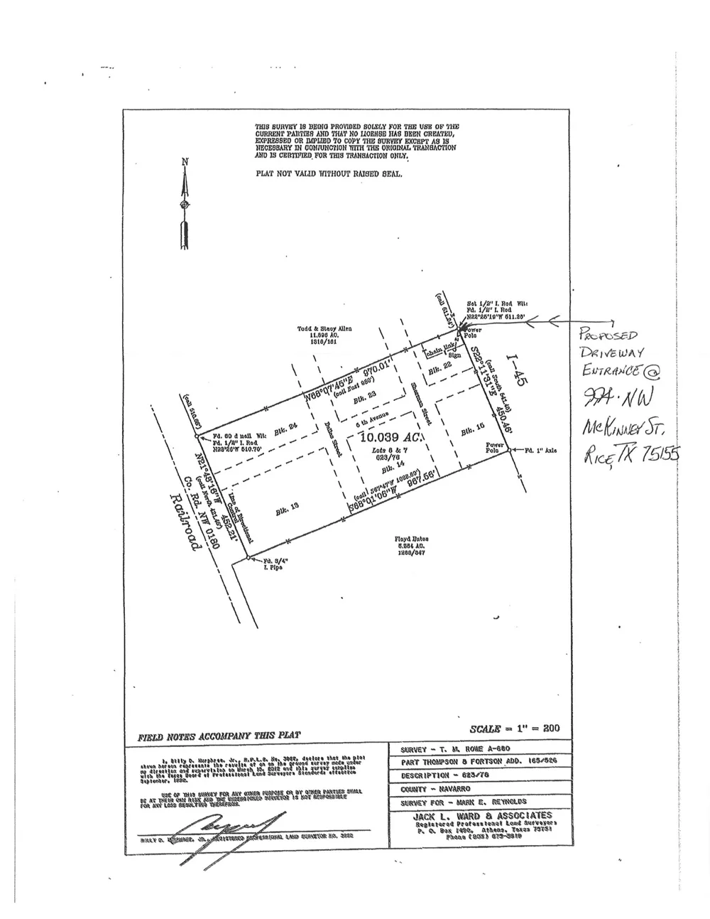 S I 45 S Rice, TX 75155