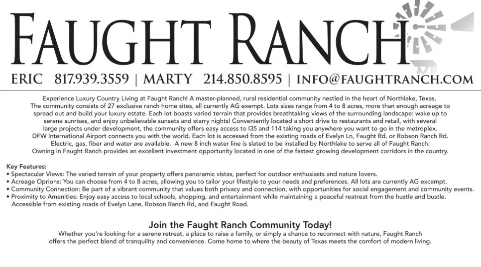 Faught Road Road Northlake, TX 76226