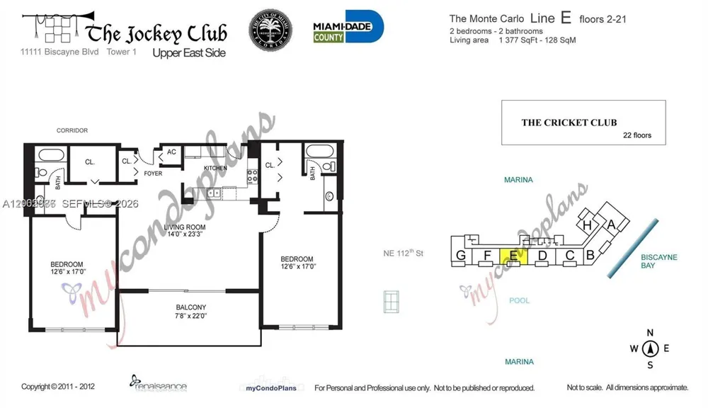 11111 Biscayne Blvd #18E Miami, FL 33181