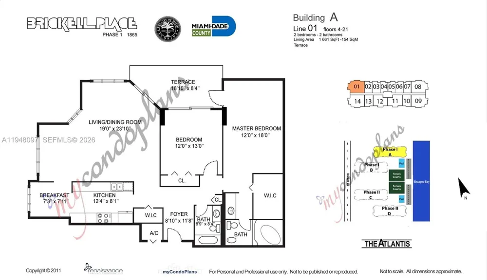 1865 BRICKELL AVENUE #A1501 Miami, FL 33129