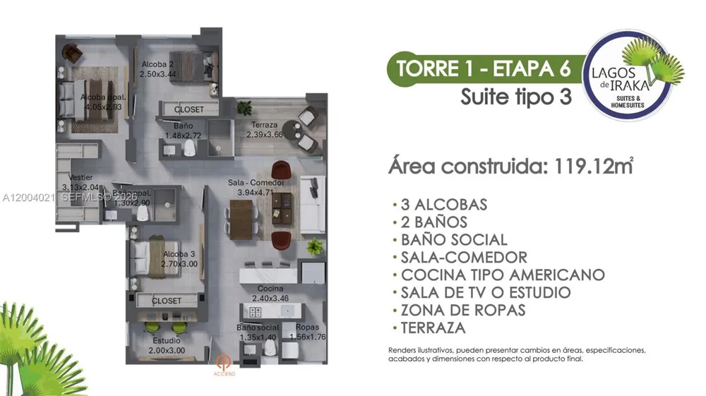 1 Lagos de Iraka Suites & HomeSuite #103 