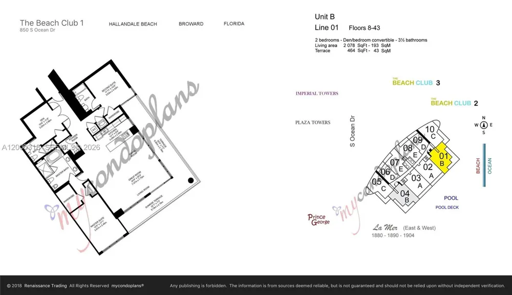 1850 S Ocean Dr #3301 Hallandale Beach, FL 33009