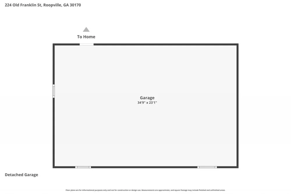 224 Old Franklin Street Roopville, GA 30170