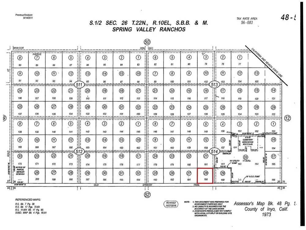 Old Spanish Trail Highway Tecopa, CA 92389