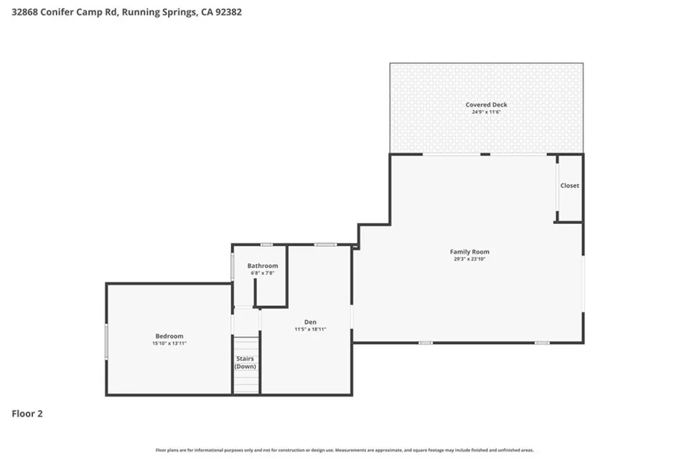 32868 Conifer Camp Road Running Springs, CA 92382