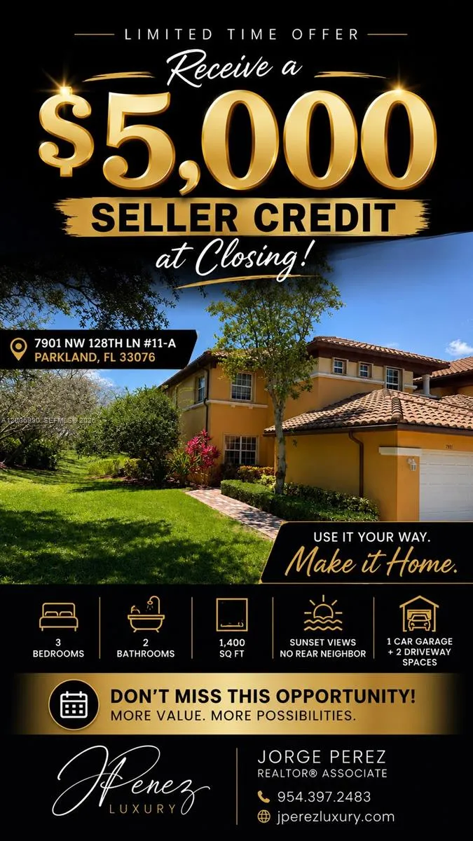7901 NW 128th Ln #11-A Parkland, FL 33076