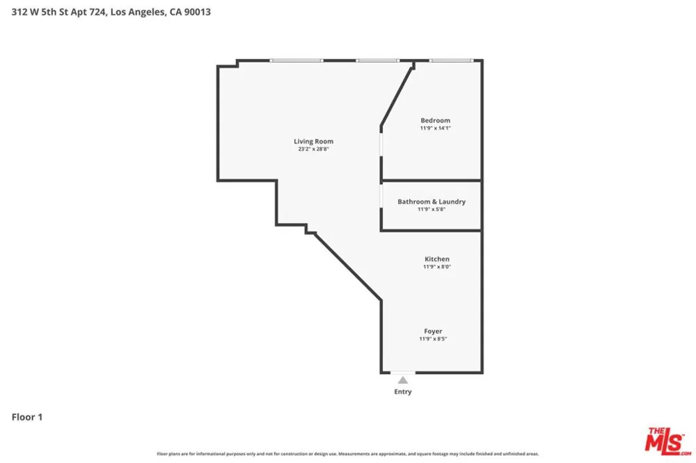312 W 5th Street #917 Los Angeles, CA 90013