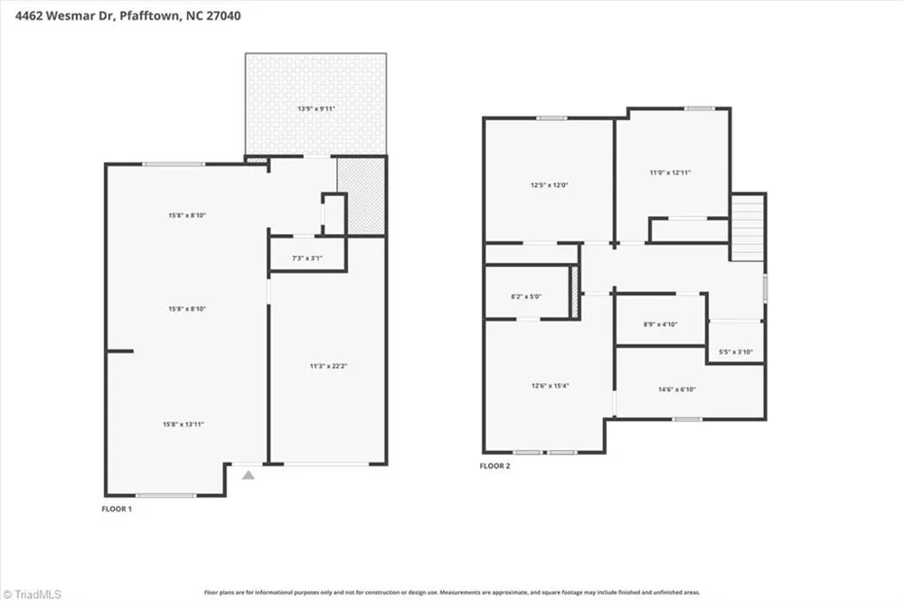 4462 Wesmar Drive Pfafftown, NC 27040