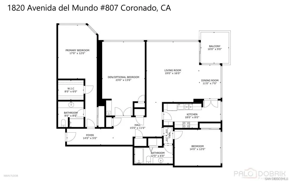 1820 Avenida del Mundo #807 Coronado, CA 92118