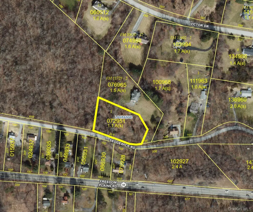 Lot #1 Sedgewick Road Poughkeepsie, NY 12603