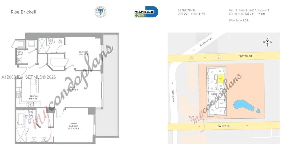 88 SW 7th St #1009 Miami, FL 33130