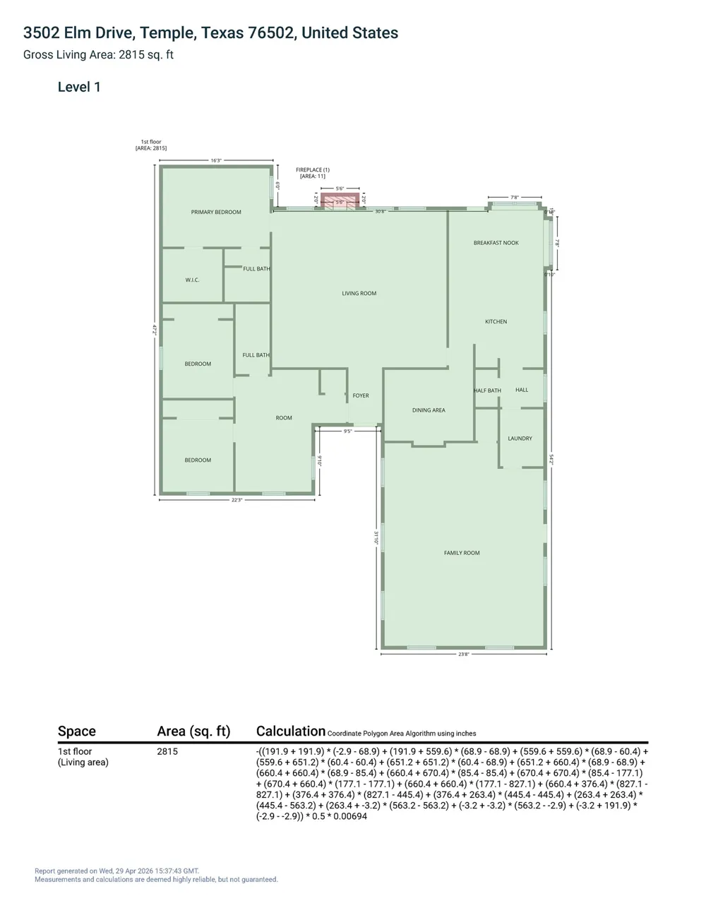 3502 Elm Drive Temple, TX 76502