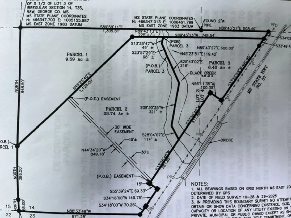 30.14 Acre Highway 57 Perkinston, MS 39573