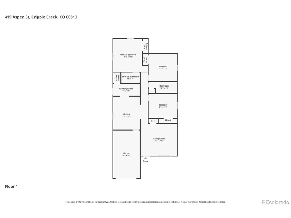 419 Aspen Street Cripple Creek, CO 80813