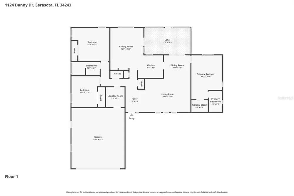 1124 DANNY DRIVE Sarasota, FL 34243