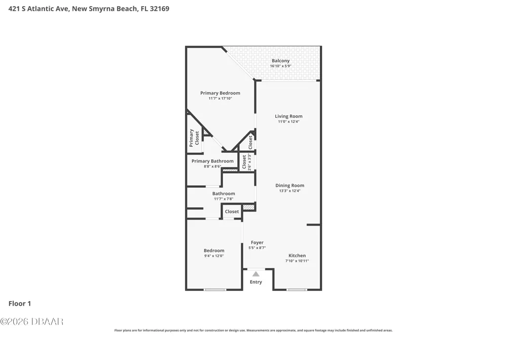 421 S Atlantic Avenue #302 New Smyrna Beach, FL 32169