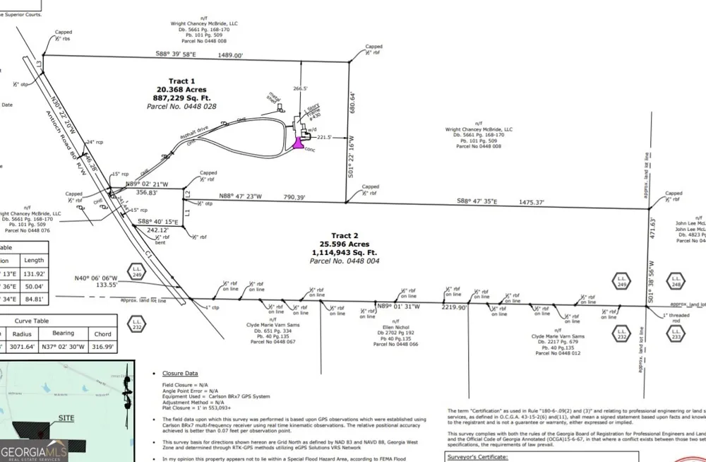 N OF 482 Antioch Road - 25.596 Acres Fayetteville, GA 30215