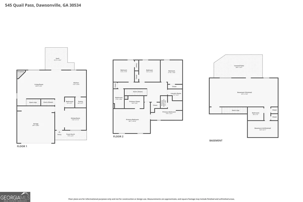 545 Quail PASS Dawsonville, GA 30534