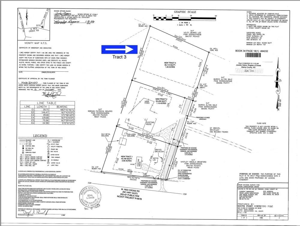 1.29 Acres 320 W Red Cross Road Oakboro, NC 28129