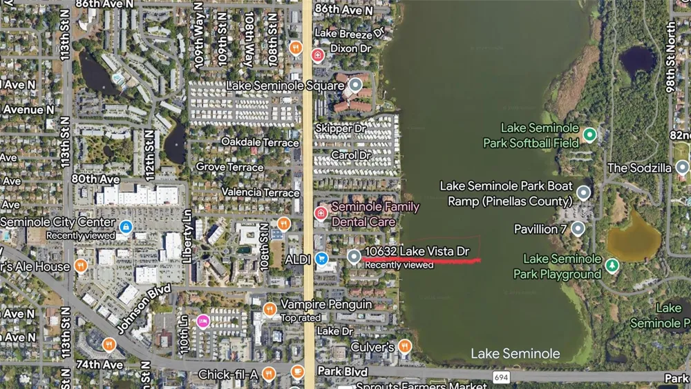 10632 LAKE VISTA DRIVE Seminole, FL 33772