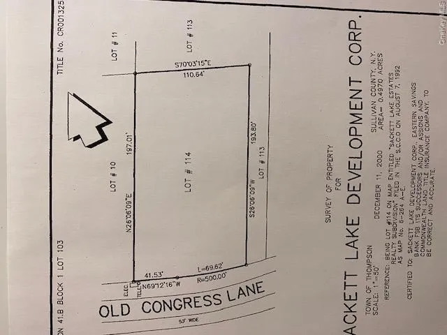 Lot 114 Old Congress Road Monticello, NY 12701