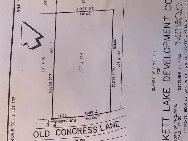 Lot 114 Old Congress Road Monticello, NY 12701