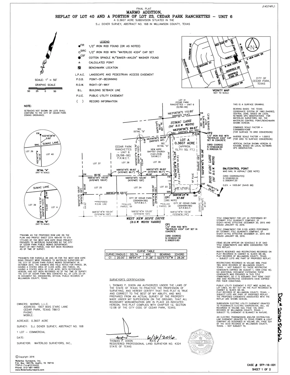 1909 Bois D Arc Lane Cedar Park, TX 78613