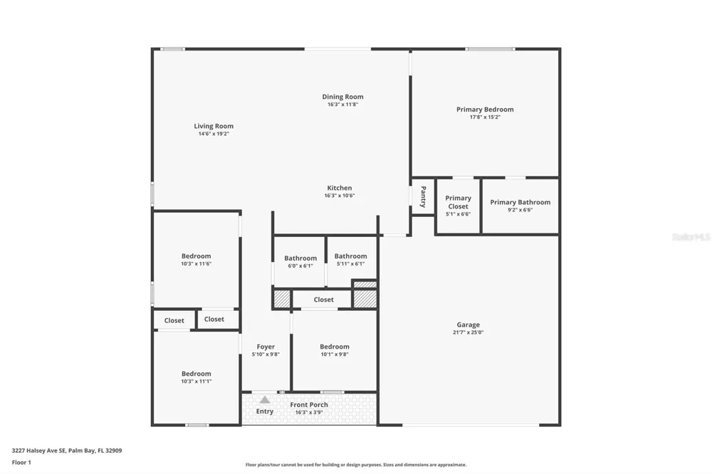 3227 HALSEY AVENUE SE Palm Bay, FL 32909