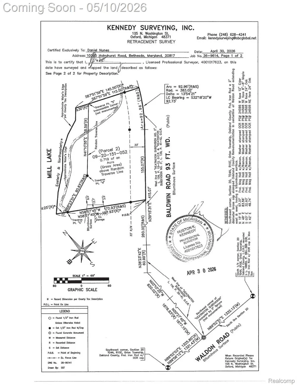 2400 S Baldwin Road Orion Charter Township, MI 48360