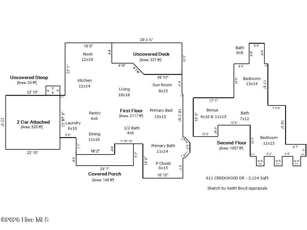 611 Creekwood Drive Trent Woods, NC 28562
