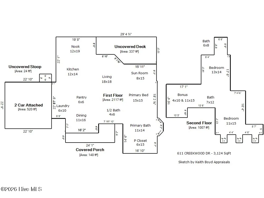 611 Creekwood Drive Trent Woods, NC 28562