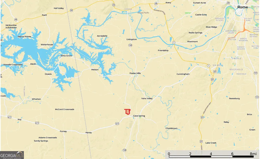 91 +/- Acres on Fosters Mill Rd. (GA Hwy 100) Cave Spring, GA 30124