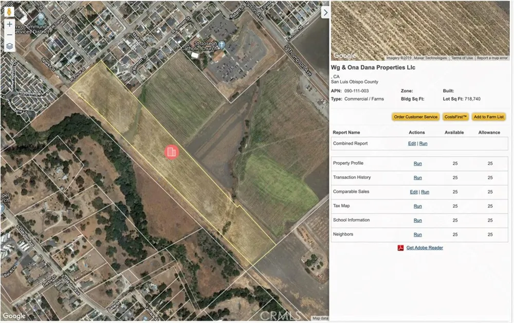 W Price/Sparks Street Nipomo, CA 93444