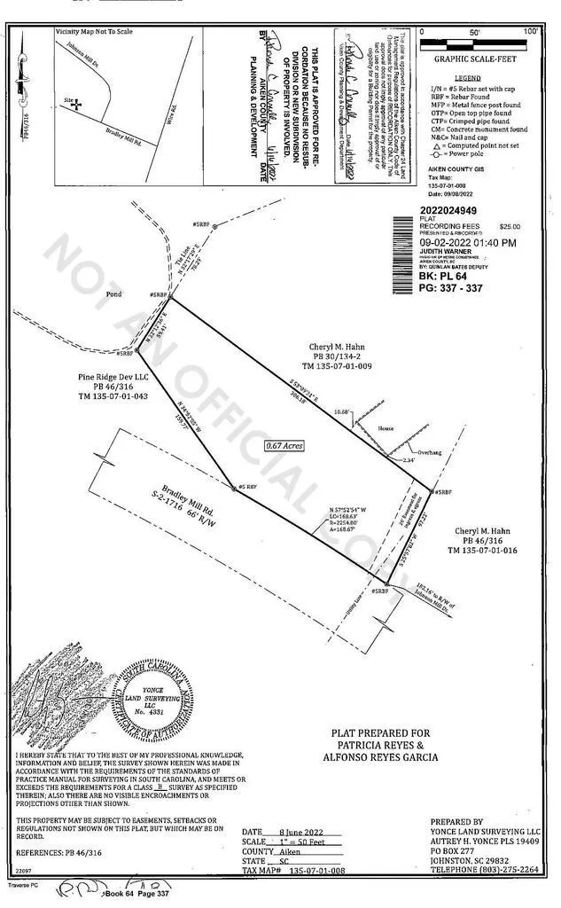 0 Bradley Mill Road Aiken, SC 29805