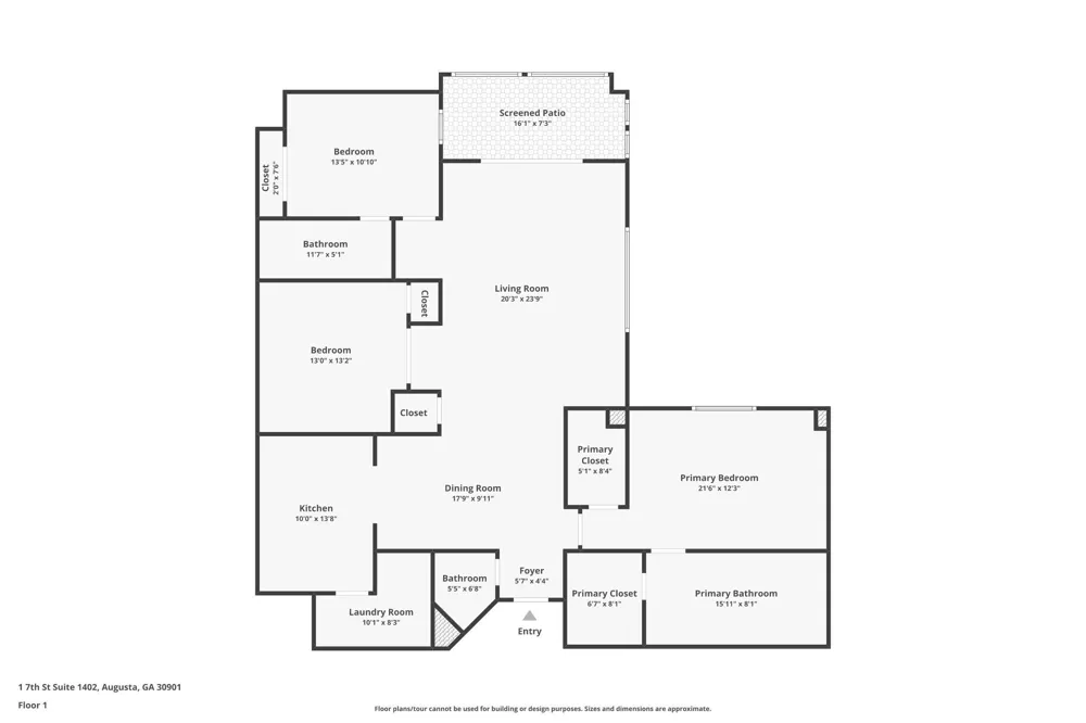 1 7th Street #1402 Augusta, GA 30901