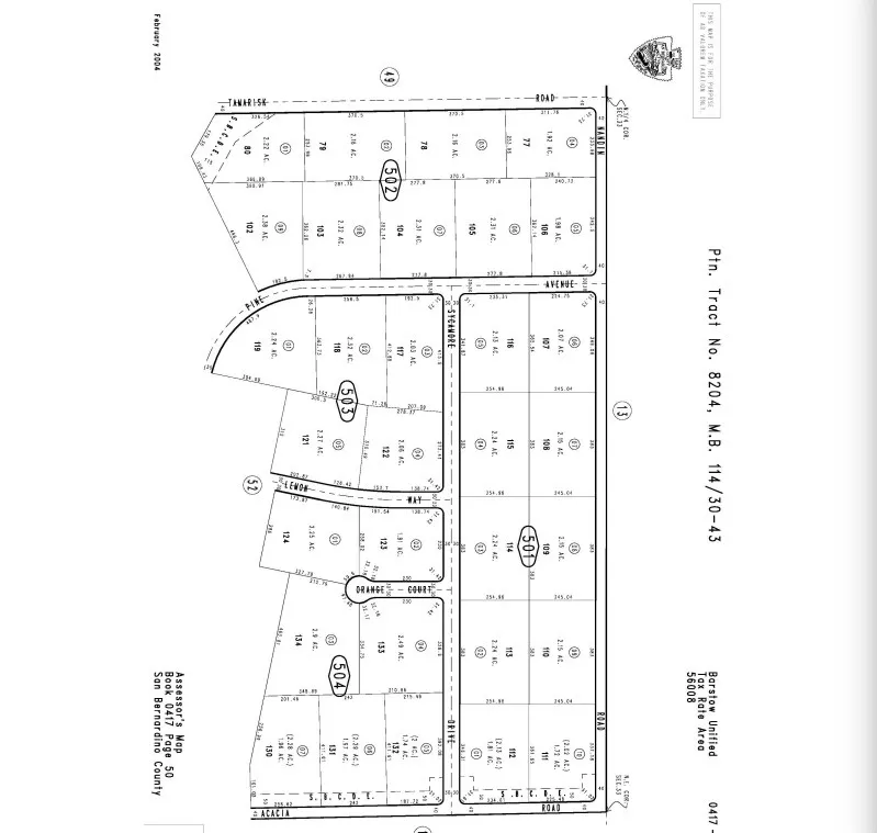 1 Sycamore Barstow, CA 92311