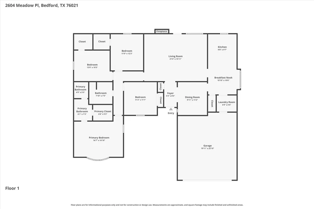 2604 Meadow Place Bedford, TX 76021