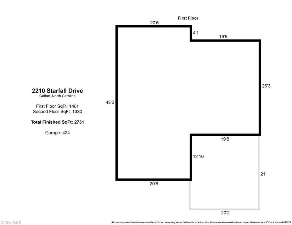 2210 Starfall Drive Colfax, NC 27235