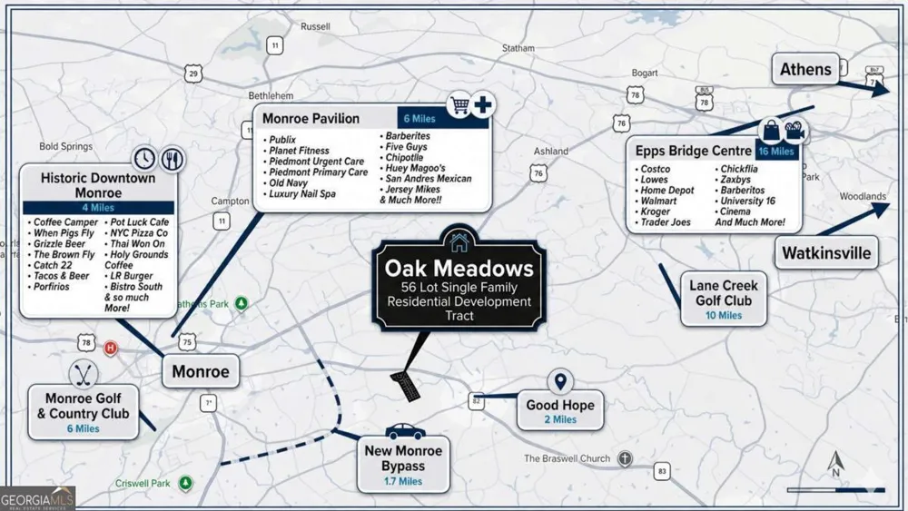 56 LOTS Oak Meadows Monroe, GA 30655