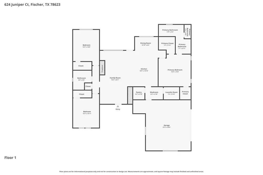 624 JUNIPER CT Fischer, TX 78623