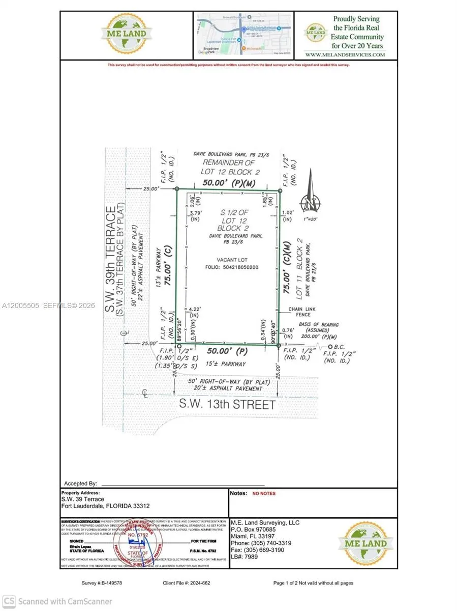 Address Not Shown Fort Lauderdale, FL 33312