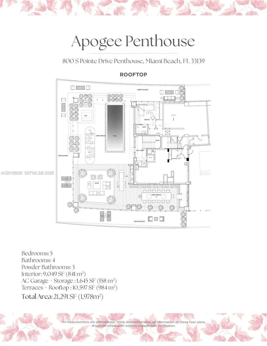 800 S Pointe Dr #Penthouse 2204 Miami Beach, FL 33139