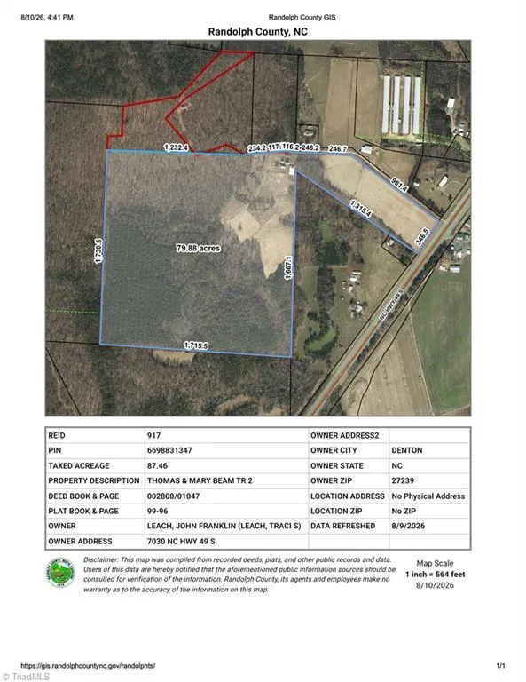 00 NC Highway 49 S Denton, NC 27239