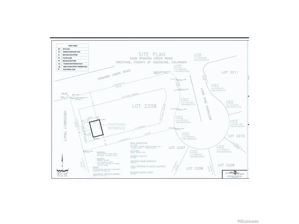2206 Spanish Creek Road Crestone, CO 81131