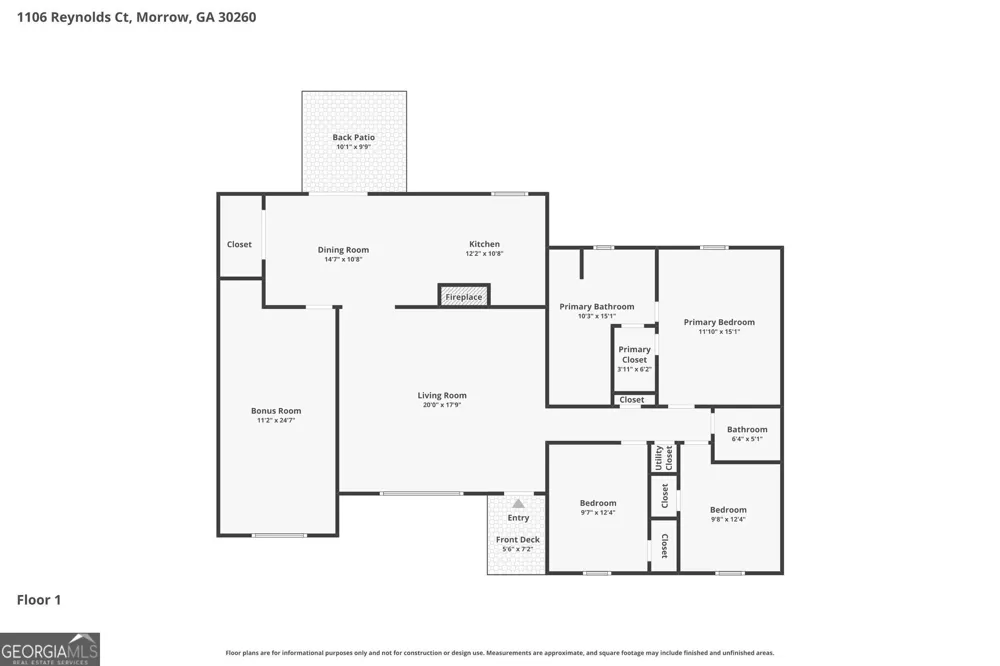 1106 Reynolds CT Morrow, GA 30260