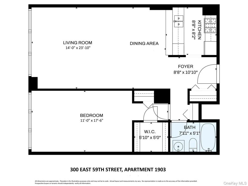 300 E 59th Street #1903 New York (Manhattan), NY 10022